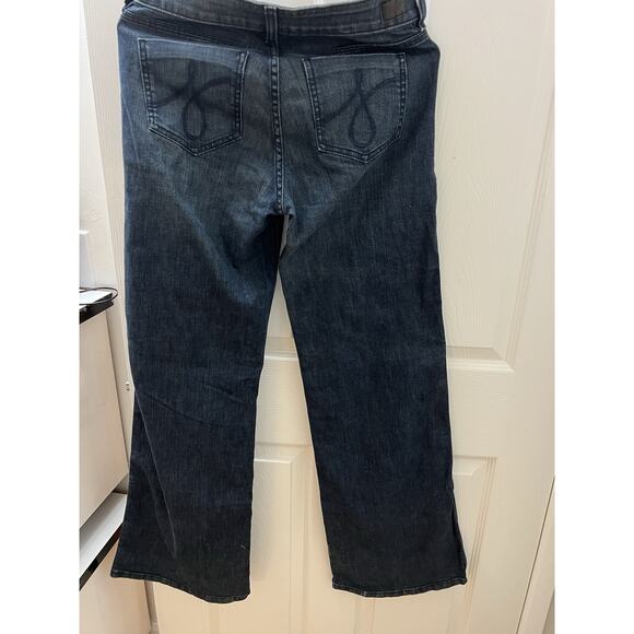 Juicy Couture Flare Leg Jeans Blue Dark Wash, Size 29 Y2K New With Tag NWT $210 - Picture 11 of 14